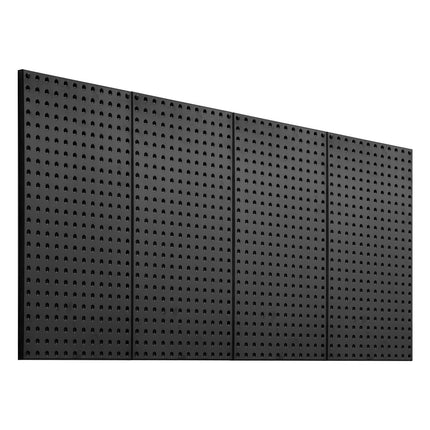 Metal Pegboard Panels, 4-Pack 24 x 12 in, Black