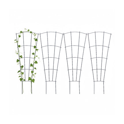 Metal Plant Trellis Set, 4-Pack – Indoor/Outdoor Use