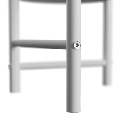 Metal & Plastic Plant Stand with Round Shelves