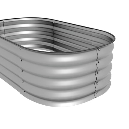 Metall-Hochbeet, offener Boden, 105 x 62 x 30 cm
