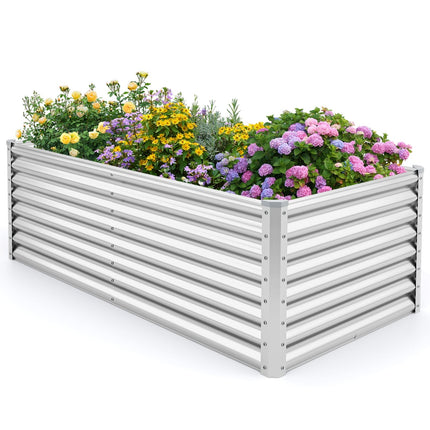 Hochbeet aus Metall, 180x95x60 cm, offener Boden