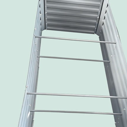 Metall Hochbeet, 57x240x90cm, Verzinkter Stahl