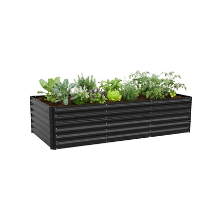 Metall-Hochbeet, 57x240x90cm, verzinkter Stahl
