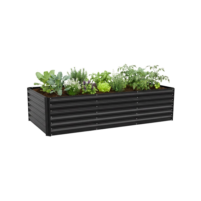Metall-Hochbeet, 57x240x90cm, verzinkter Stahl
