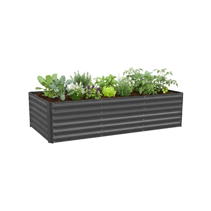 Metall-Hochbeet, 57x240x90cm, verzinkter Stahl