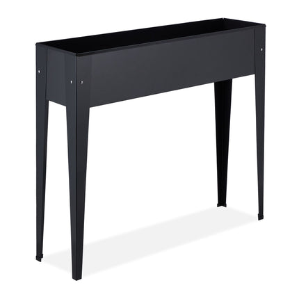 Metal Raised Planter Box in Black