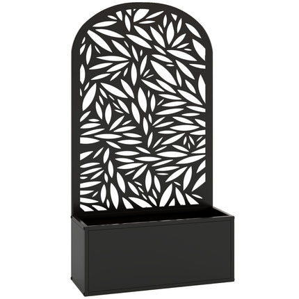 Erhöhtes Metallbeet mit Spalier, Wandmontage oder freistehend