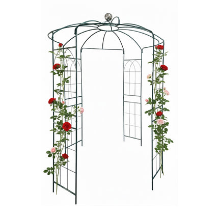 Metal Rose Arbor Pavilion – Freestanding Dome Frame