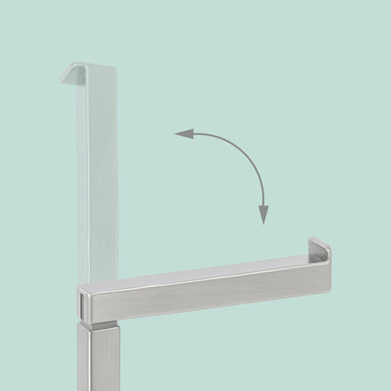 Metal Toilet Roll Holder with Brush and Storage