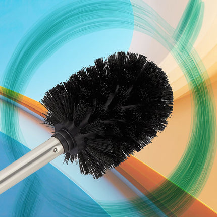 Metal Toilet Roll Holder with Brush and Storage