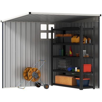 Metallgerätehaus 2,7 m² – wetterfest mit Fenster und Schloss