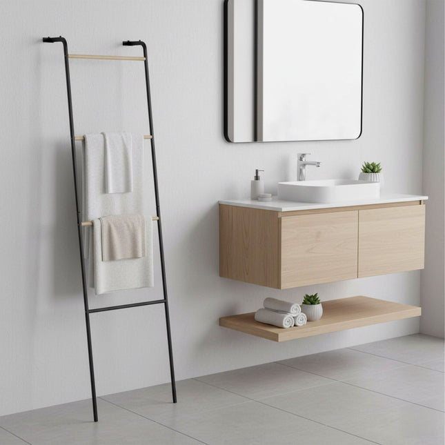 Metall-Handtuchleiter – 4 Sprossen, platzsparendes Design
