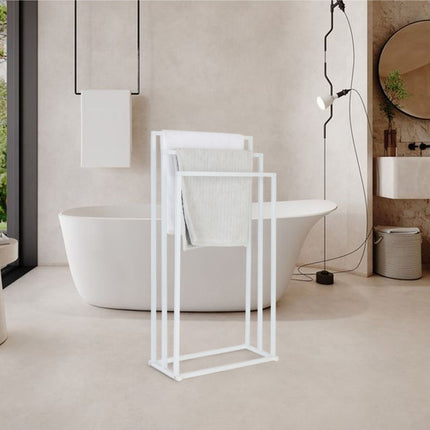 Metal Towel Stand, 3-Bar, Freestanding Design