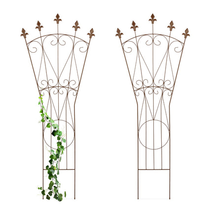 Spalier-Set aus Metall – Lilien-Design, Rankhilfe