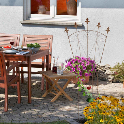 Spalier-Set aus Metall – Lilien-Design, Rankhilfe