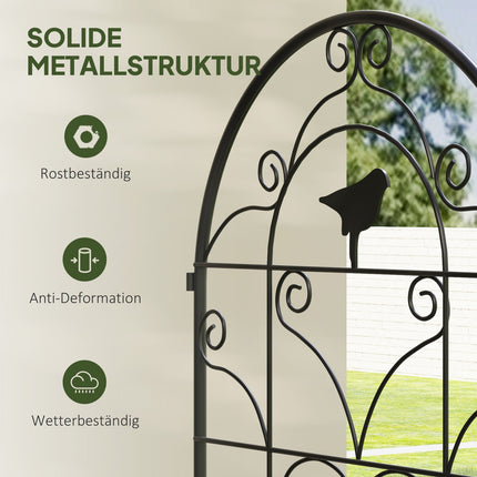 Rankgitter aus rostfreiem Metall für Kletterpflanzen, 50x120 cm