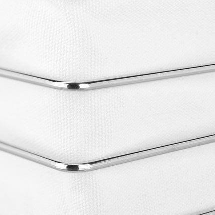 Metal bread basket with fabric cover