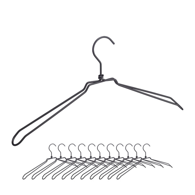 Metal clothes hangers - set of 12