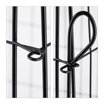 Composteurs métalliques avec grille de fond, lot de 2