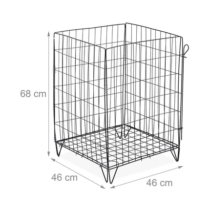 Composteurs métalliques avec grille de fond, lot de 2