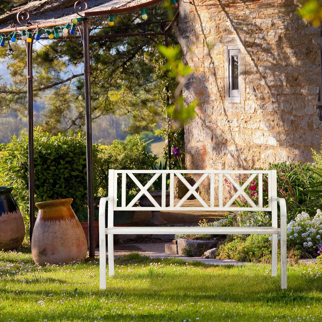 Gartenbank aus Metall