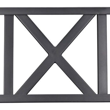 Metal garden bench