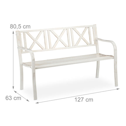 Gartenbank aus Metall