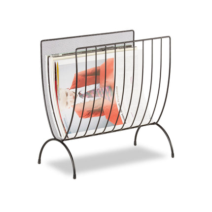 Metal magazine stand