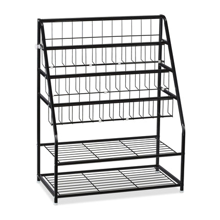 Metal magazine stand