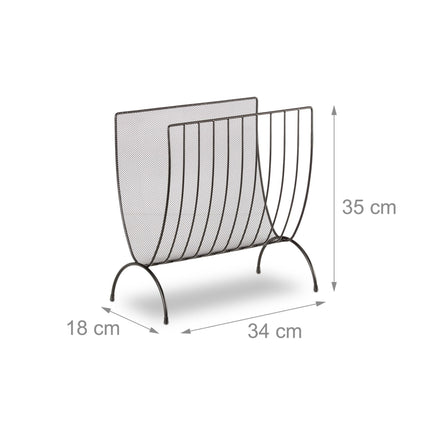 Metal magazine stand