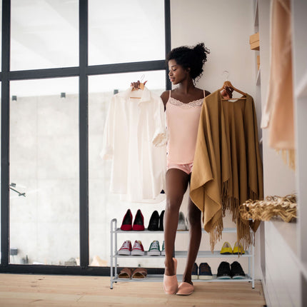Étagère à chaussures en métal pour 12 paires de chaussures