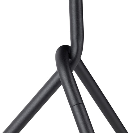 Metal side table with handle