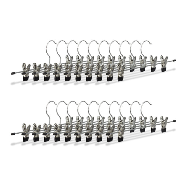 Metal trouser hangers Packs of 20