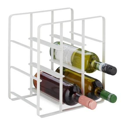 Metal wine rack for 9 bottles