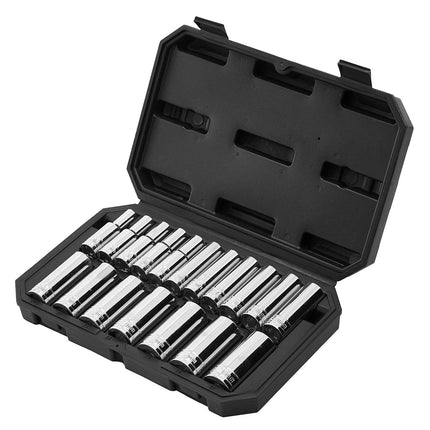 Metric Socket Set 18-Piece, 1/2-Inch Drive, 10–27 mm