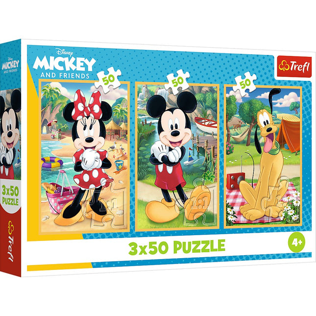 Mickey Mouse Feiertags-Puzzle-Set, 3x50 Teile