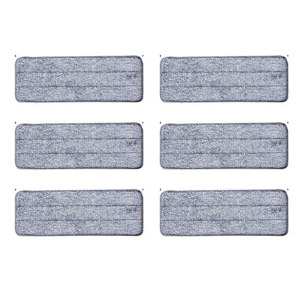 Microfiber Replacement Mop Pads, 6 Pack, Washable 35.5x11 cm