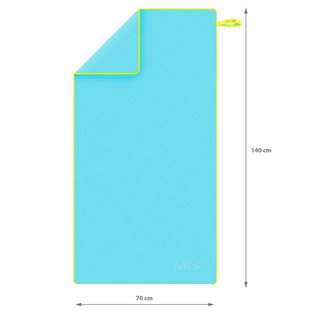 Microfibre Towel 140x70 cm, Blue-Green