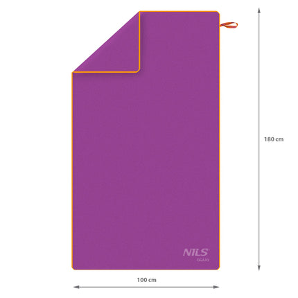 Microfibre Towel 180x100 cm, Purple