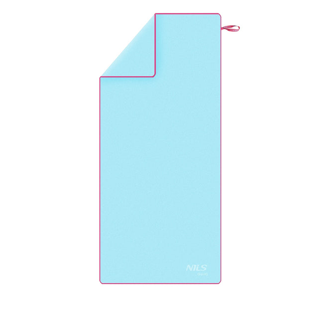 Microfibre Towel 200x90 cm, Blue-Pink