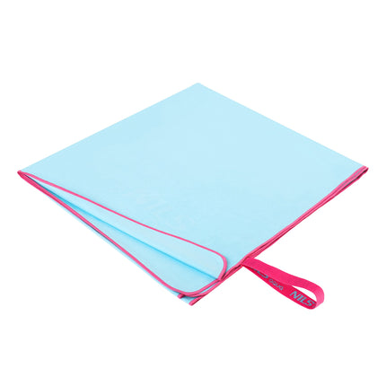 Mikrofaserhandtuch 200x90 cm, Blau-Pink