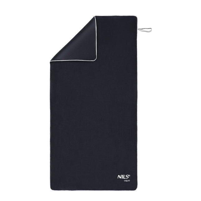 Microfibre Towel, Black, 160x80cm, Quick-Dry