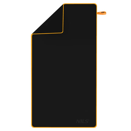 Mikrofaserhandtuch, Schwarz-Orange, 180x100 cm