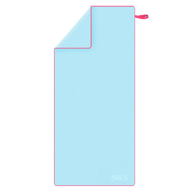 Microfibre Towel, Blue-Pink, 200x90 cm