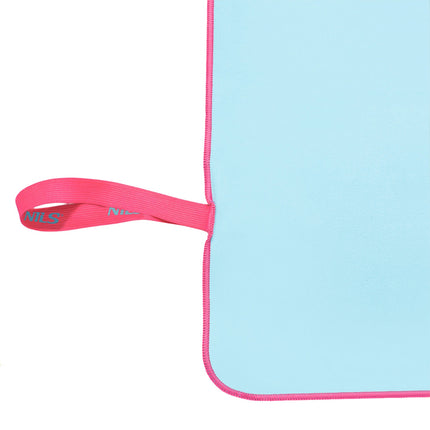 Mikrofaserhandtuch, Blau-Pink, 200x90 cm