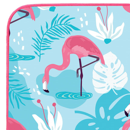 Mikrofaser-Handtuch Flamingo-Print 160x80 cm