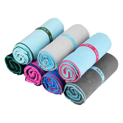 Microfibre Towel, Grey, 200x90 cm