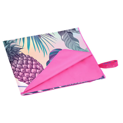 Mikrofaserhandtuch, Ananas-Design, 160x80 cm