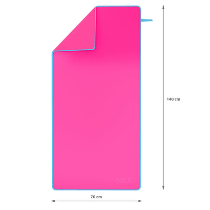 Mikrofaser-Handtuch Rosa-Blau 140x70 cm