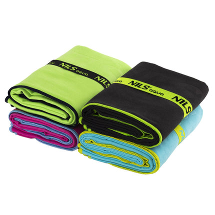Microfibre Towel, Pink-Blue, 140x70 cm